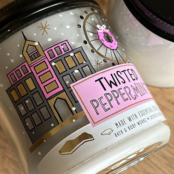 Bath and body candles, X2 twisted peppermint NEW 7oz one wick - Picture 7 of 8